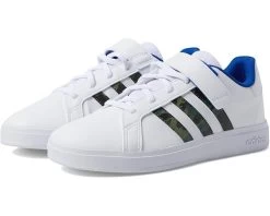 Adidas Kids Grand Court 2.0 Elastic (Little Kid/Big Kid)