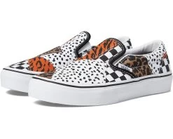 Vans Kids Classic Slip-On Patchwork (Big Kid)